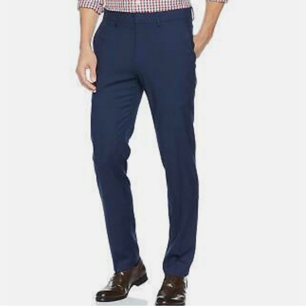 KENNETH COLE Navy Blue Dress Pants Mens 32 x 32 EUC